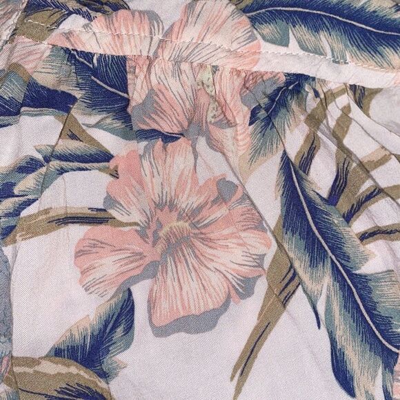 Nwot American Eagle Women Purple Hawaiian Button Down Shirt sz SM - Picture 6 of 9